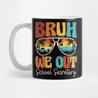 Bruh We Out School Secretary Retro Mug